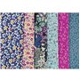 6pcs 50 x 50 cm Patchwork coton tissu DIY Fait à la main en tissu à coudre Quilting Designs Différents (U-B902)