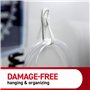 Command Range-cordons sans dommages, sans outils, pour accrocher des câbles électriques, 6 regroupeurs de cordons gris et 12 ban