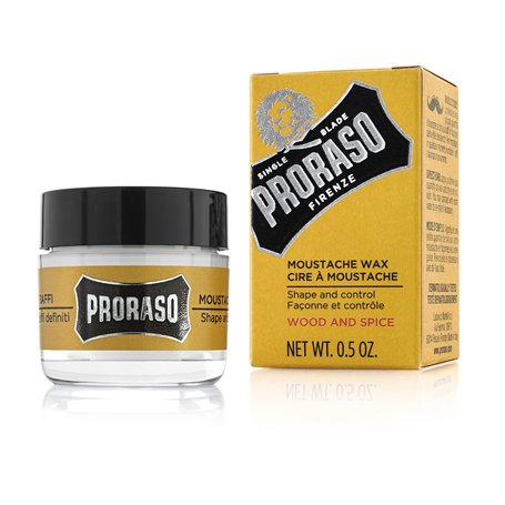 Proraso Wood E Spice Cire à Moustache 15 ml - Lot de 3