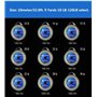 Ligne de pêche en acier inoxydable revêtement en vinyle - 10 mètres, 12 - 36 g, avec 12 connecteurs, 4,5 kg