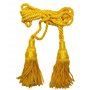 Cordon Bugle de cérémonie Stewart Bugle pour bandes de marche en soie jaune