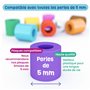 Smowo® 8 Plaques de perles de fer à repasser carrées et transparentes – Lot de plaques à brancher – Perles à repasser – 14,5 x 1