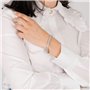 LOTUS STYLE Femme Acier Asscher Zircone bleue Bracelet