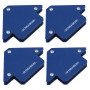 (Lot de 4) 25lb 75mm aimant soudure Soudeur Support porte-flèches 45 90 135