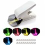 ToBeIT Perforatrice de Fléchettes Ailettes - Accessoires Flechettes Jeu - 15 Ailettes pour Fléchettes + 20 Anneaux à Ressort