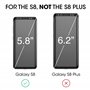 amFilm Verre Trempé Protection écran pour Galaxy S8, Zéro Bulle (Courbes 3D) Film Protecteur D'écran pour Samsung Galaxy S8 (Noi