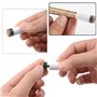 BGTXINGI 15 Ensemble (DE 30 Couvre-sièges de) de Billard Cue Blanc Pur Embouts avec Super Queue à Visser remplaçable Conseils (1