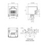 Futheda 10 Pcs Prise Jack RJ45 8P8 C PCB Montage Réseau Connecteurs Ethernet Coupleurs à 180 °