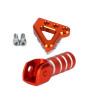 Fast Pro Plaque de pédale de frein arrière CNC + levier de changement de vitesse Shift levier pour 125-530 SX EXC XCF XC XCW SXF