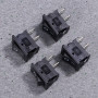 OUNONA 10 pcs 2Pin Interrupteur à Bascule on/Off Mini Bateau Interrupteur à Bascule Voiture Auto Bateau Rond Rocker Snap