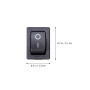 OUNONA 10 pcs 2Pin Interrupteur à Bascule on/Off Mini Bateau Interrupteur à Bascule Voiture Auto Bateau Rond Rocker Snap