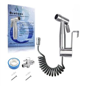 Bretoes en acier inoxydable Douchette bidet Pulvérisateur de WC – Bidet Pulvérisateur – pour une hygiène intime et bassin de lit