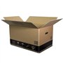 Boîtes de déménagement 10 pièces cm. 60 x 40 x 35 carton couleur Havane Double vague