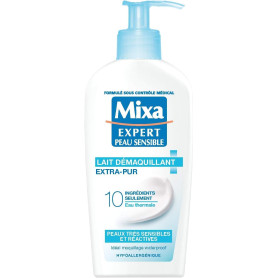 Mixa Expert Peau Sensible Lait Démaquillant Apaisant Extra-pur 200 ml