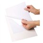 Lot de 50 pochettes en plastique transparent A4 avec ouverture sur le dessus et sur le côté 100 microns PP pour rapport