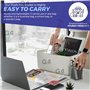 Lot de 50 pochettes en plastique transparent A4 avec ouverture sur le dessus et sur le côté 100 microns PP pour rapport, présent