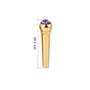 6 Pcs Guitare Pont Broches, Chevilles de Guitare en Laiton Pont Broches avec Cristal Verre Décor Dot Pièces Instrument de Musiqu
