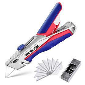 WORKPRO Cutter Professionnel en Alliage de Zinc avec Mécanisme de Changement Rapide
