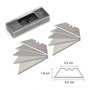 WORKPRO Cutter Professionnel en Alliage de Zinc avec Mécanisme de Changement Rapide, 4 Positions Réglables, Lames Trapèzes Réser