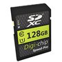 Digi Chip Carte Mémoire SDXC Classe 10 128 Go pour Appareils Photo Reflex Numériques Canon EOS M50