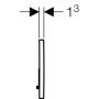Geberit - Plaque de déclenchement Sigma01 Double Touche, ABS chromé - GETPL115771215