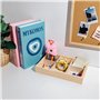 Creative Deco Petit Plateau Bois Étagère à Casiers | 6 Compartiments | 27.5x18x4cm | Rangement des Bijoux et Perles pour Armoire