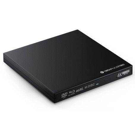 techPulse120 UHD Portable USB 3.0 Disque de Type C 4 K 3D M BDXL Graveur Blu-Ray Burner Super Drive Blueray CD-ROM BD DVD CD Ult
