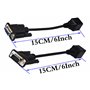 Port série DB9 9 Broches Femelle et Mâle vers RJ45 Femelle Cat5/6 Ethernet/LAN Console (18 cm/1