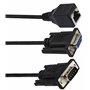 zdyCGTime RJ45 vers RS232 Câble, Port série DB9 9 Broches Femelle et Mâle vers RJ45 Femelle Cat5/6 Ethernet/LAN Console (18 cm/1