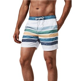 MaaMgic Homme Short de Bains Maillot de Bain avec Filet Style Tropical Voyage Pants Court de Sport Séchage Vite Bien pour Vacanc