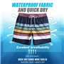 MaaMgic Homme Short de Bains Maillot de Bain avec Filet Style Tropical Voyage Pants Court de Sport Séchage Vite Bien pour Vacanc