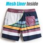 MaaMgic Homme Short de Bains Maillot de Bain avec Filet Style Tropical Voyage Pants Court de Sport Séchage Vite Bien pour Vacanc
