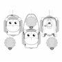 Fisher-Price Sac à dos Hippopotame 3D Multicolore