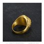 BOBIJOO Jewelry - Chevalière Bague Dorée Homme Ancre Marine Or Aigle Nation - 56 (7 US)