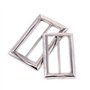 Swpeet 25 Pièces Combinaison Métal Tri - Glide Slide Boucle Kit, Tri - Glide Slide Avec Anneau Carré Coulissant Régulateur Boucl