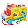 Mertens Voiture à piquer en bois avec xylophone pour enfants à partir de 18 mois Jouet pour enfants (jouet pour enfants à partir