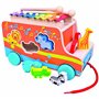 Mertens Voiture à piquer en bois avec xylophone pour enfants à partir de 18 mois Jouet pour enfants (jouet pour enfants à partir