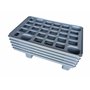10x Leichtpalette 60x40 Kunststoffpalette im 1/4-Europaletten Maß inkl. gratis Zollstock * Viertel Palette, 10er Set