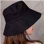 Chapeau de Seau Coton Doux et Polyester Unisex Bords Arrondis Chapeaux Sun pour L’extérieur Les Jeux de Guerr