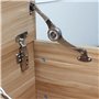 Lot de 2 Charnières de couvercles pliables, amortisseurs à fermeture douce, angles 75, 90, 110 degrés