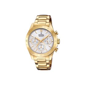 Montre FESTINA pour Femme F20400/1 Boyfriend Boîtier en Acier Inoxydable Doré Bracelet en Acier Inoxydable Doré