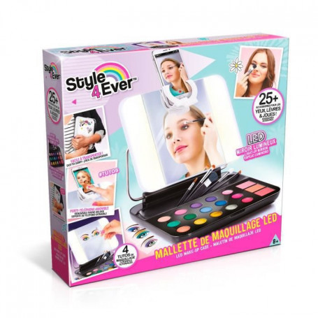 Canal Toys- Mallette de maquillage avec miroir LED lumineux et porte-téléphone- 59,99 €