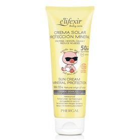Elifexir Baby Care - Crème Solaire Minérale Enfants - Protection Solaire UVA/UVB/IR-A SPF 50+ - Filtres 100% Minéraux - 99% Ingr