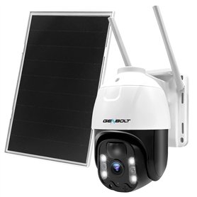 GENBOLT 2K 3G/4G LTE Caméra Solaire Extérieure avec 8W Panneau Solaire 15600mAh Batterie