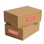 Apli 119209-1000 Etiquettes autocollantes "Fragile" - Dimensions: 50x144 mm - Couleur: rouge et blanc - Etiquetage pour cartons 