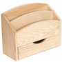 Creative Deco Boite aux Lettres Porte Courrier | 2 Compartiments + Tiroir | 25 x 10 x 20