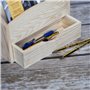 Creative Deco Boite aux Lettres Porte Courrier | 2 Compartiments + Tiroir | 25 x 10 x 20,5 cm | Boîte de Rangement et Stockage |