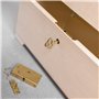 Creative Deco Serrure Dorée + Clé de Rechange | 40x22x7mm | Or Vintage | Set Supplémentaire pour Nos Boîtes Verrouillables | pou