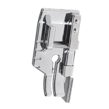 Create idea 1/4" Métal Pied-de-biche Pied de Presseur Piquage avec Guide de Bord Encliquetez pour Machine à Coudre