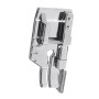 Create idea 1/4" Métal Pied-de-biche Pied de Presseur Piquage avec Guide de Bord Encliquetez pour Machine à Coudre